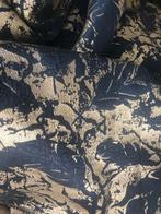 Prachtige brokaat stof 2 kleurig nieuw!!, Hobby en Vrije tijd, Stoffen en Lappen, Blauw, 120 cm of meer, Ophalen of Verzenden