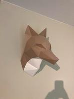 Vossenkop van papier - Wanddecoratie, Ophalen, Zo goed als nieuw