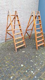 Oude schilderstrappen bieden moet weg!, Doe-het-zelf en Verbouw, Ladders en Trappen, Ophalen, Gebruikt, Minder dan 2 meter