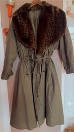 Mooie XXL jas met nep bontkraag, Kleding | Dames, Ophalen of Verzenden, Zo goed als nieuw, Maat 46/48 (XL) of groter, Bruin