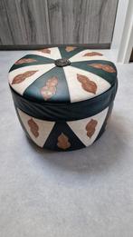 Vintage poef naaidoos, Ophalen, Minder dan 50 cm, Rond, Minder dan 50 cm
