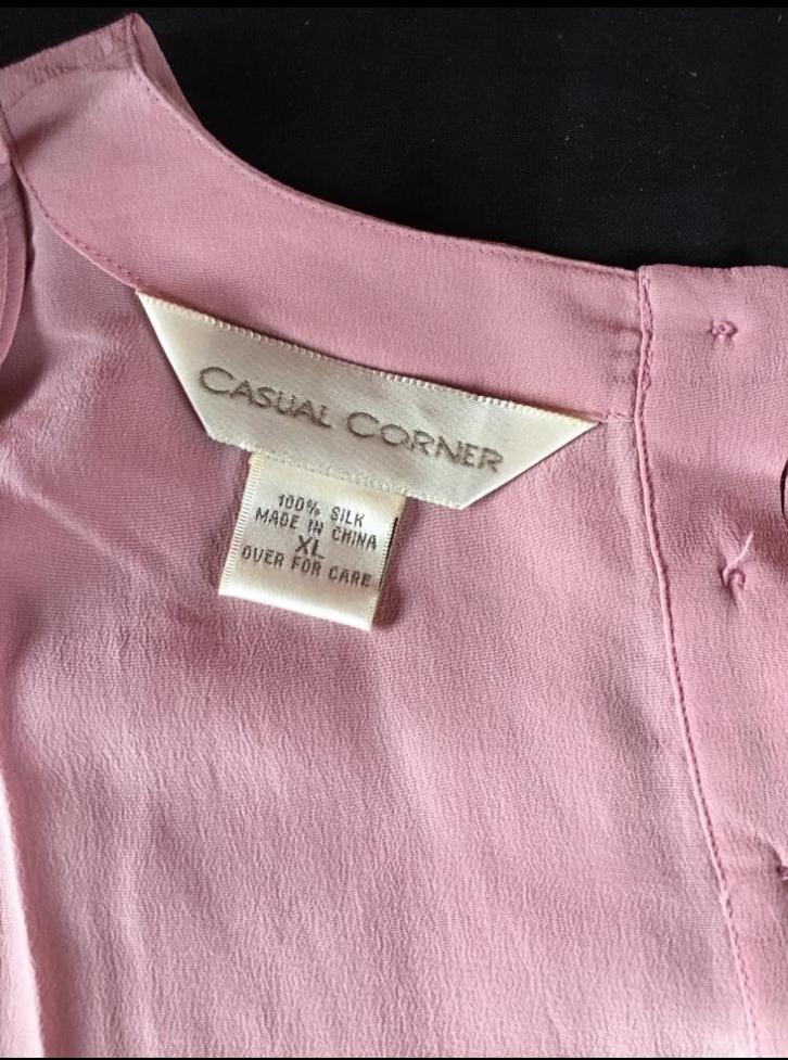 Casual Corner design blouse puur zijden 100%silk uniek, Kleding | Dames, Tops, Nieuw, Maat 38/40 (M), Overige kleuren, Korte mouw