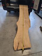 Prachtig Eiken Boomstamblad - Tafelblad, Meubel, Doe-het-zelf en Verbouw, Hout en Planken, 25 tot 50 mm, Eiken, Ophalen of Verzenden