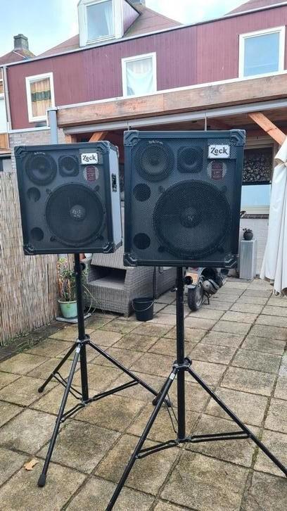 Vintage set zeck pa speakers, Muziek en Instrumenten, Dj-sets en Draaitafels, Gebruikt, Overige merken, Ophalen
