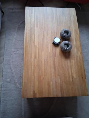 salontafel eikenhout 90x150 cm beschikbaar voor biedingen