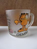 Garfield theeglas Geminis sterrenbeeld Tweelingen, Verzamelen, Garfield, Ophalen of Verzenden, Zo goed als nieuw