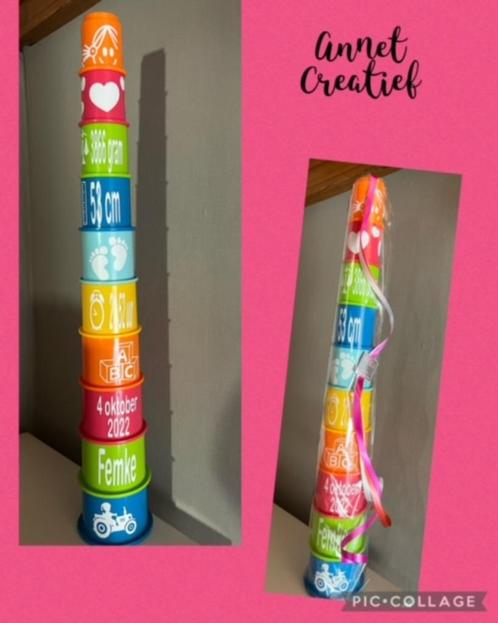Stapeltoren. cadeautje voor kind. baby. Kraamcadeautje, Kinderen en Baby's, Kraamcadeaus en Geboorteborden, Nieuw, Kraamcadeau