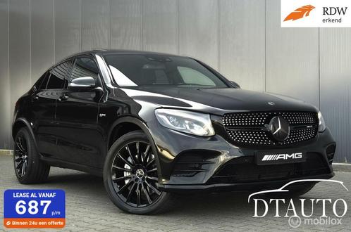 Mercedes GLC 43 AMG Lucht He Up Pano Burm Distr Night IZGST, Auto's, Mercedes-Benz, Bedrijf, Te koop, GLC, 360° camera, 4x4, ABS