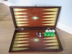 Mooie Backgammon Spel in grote houten kist koffer 50 cm, Hobby en Vrije tijd, Gezelschapsspellen | Bordspellen, Ophalen of Verzenden