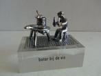 Miniatuur zilver S9b boter vis zilveren miniaturen, Antiek en Kunst, Antiek | Goud en Zilver, Ophalen, Zilver