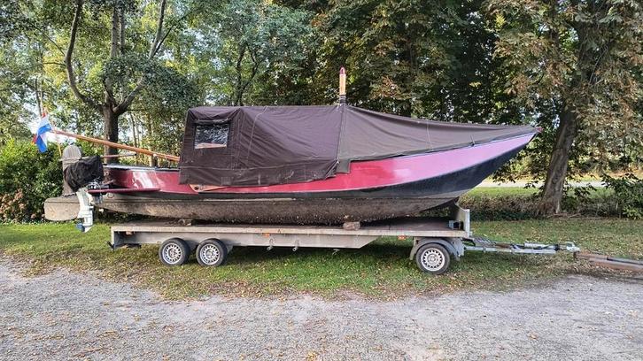 Zalmschouw prijsverlaging!!, Watersport en Boten, Sloepen, Gebruikt, 10 tot 30 pk, 6 meter of meer, Buitenboordmotor, Benzine