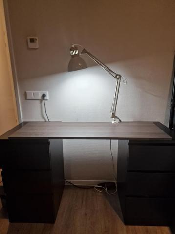Ikea Malm ladekasten x2 met bureaublad beschikbaar voor biedingen