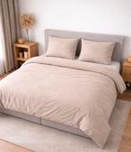 Hema dekbedovertrek 200x220/200, Ophalen of Verzenden, Zo goed als nieuw, Tweepersoons, Beige