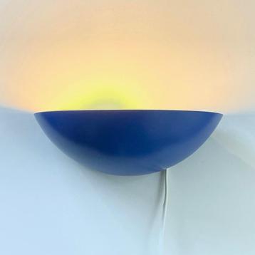 blauwe vintage Scandinavisch design LAMP Lyfa Denmark MCM beschikbaar voor biedingen