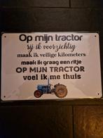 Op mijn tractor Eicher reclamebord, Verzamelen, Merken en Reclamevoorwerpen, Ophalen of Verzenden, Nieuw, Reclamebord