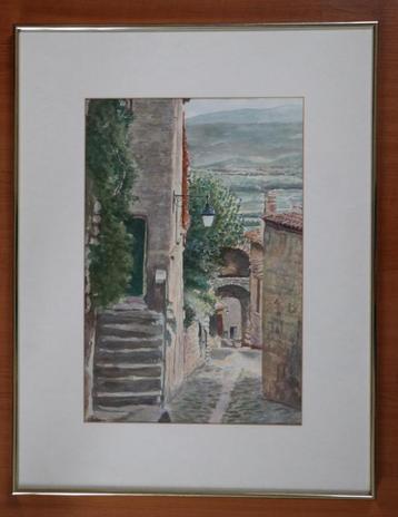 G.J. Kuiper (1926-2013) - Straatje in La Coste beschikbaar voor biedingen