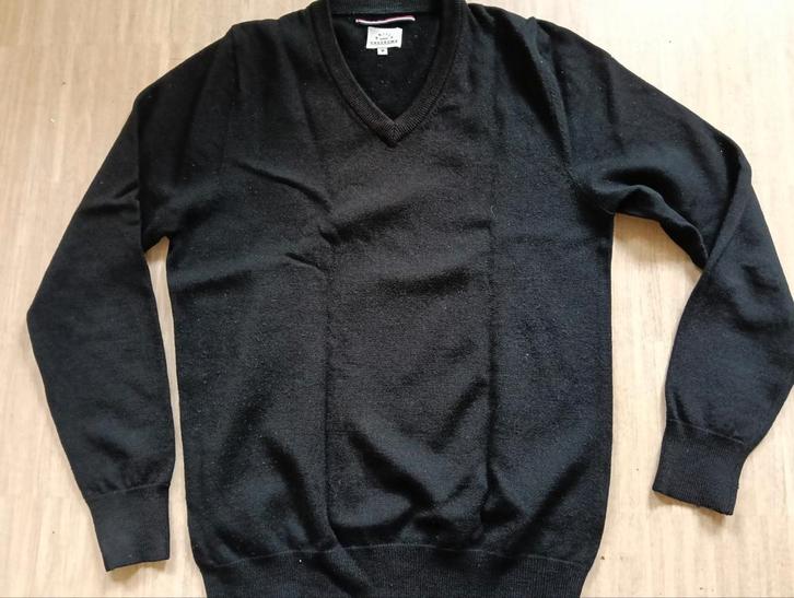 Heren trui/ pullover maat M 100% wol Philip Handsome, Kleding | Heren, Truien en Vesten, Gedragen, Maat 48/50 (M), Zwart, Ophalen of Verzenden