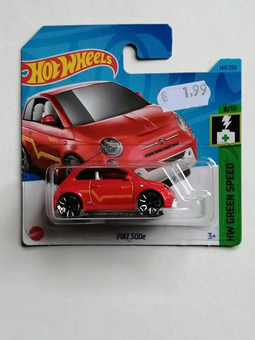 Hot Wheels Fiat 500e, Hobby en Vrije tijd, Modelauto's | Overige schalen, Nieuw, Auto, Ophalen of Verzenden