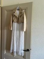 Miss Leod jumpsuit wit kant met gouden jasje maat 140, Kinderen en Baby's, Kinderkleding | Maat 140, Ophalen, Meisje, Zo goed als nieuw