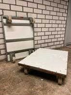 Plateauwagen 2x, Ophalen, Gebruikt, Transportkar