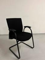 Zwarte stoffen stoel met stevig plastic frame, Huis en Inrichting, Stoelen, Ophalen, Gebruikt, Zwart, Eén