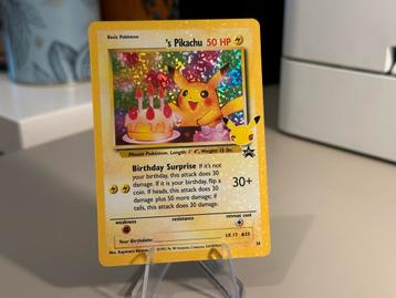 Birthday Pikachu Celebrations Holo Pokemon kaart