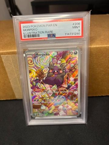 Morpeko #206 Paradox Rift PSA 9 beschikbaar voor biedingen