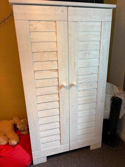 Landelijke Kledingkast met Hangruimte en Planken, stoer, Huis en Inrichting, Kasten | Kledingkasten, Gebruikt, 150 tot 200 cm