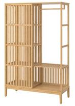 Open kledingkasten bamboe, Huis en Inrichting, Kasten | Kledingkasten, Ophalen, 100 tot 150 cm, Zo goed als nieuw, Met hangruimte