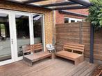 Tuinbank pallet    Tuin bank  40 euro p.s., Ophalen, Zo goed als nieuw, Hout