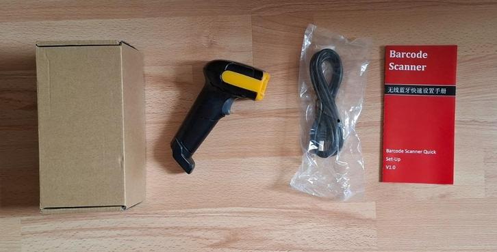 Barcode scanner | draadloos | 1D + 2D (QR), Computers en Software, Scanners, Zo goed als nieuw, Barcodescanner, MacOS, Windows