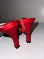 Rode Hakken met Bandjes - Maat Onbekend, Ophalen, Gedragen, Rood, Schoenen met hoge hakken