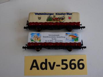 Adv-566 N Spoor Goederenwagons 4479/4467 Arnhold met Huif beschikbaar voor biedingen