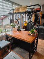 IKEA Vadholma Kookeiland evt met krukken, Ophalen, Rechthoekig, Metaal