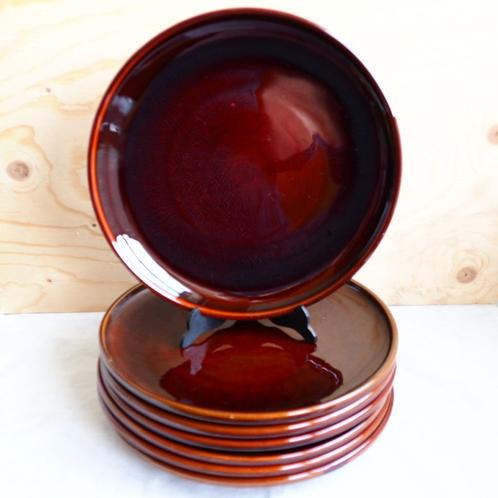 Vintage Huizen Holland Blaricum dinerborden 7 st, Huis en Inrichting, Keuken | Servies, Zo goed als nieuw, Bord(en), Overige stijlen
