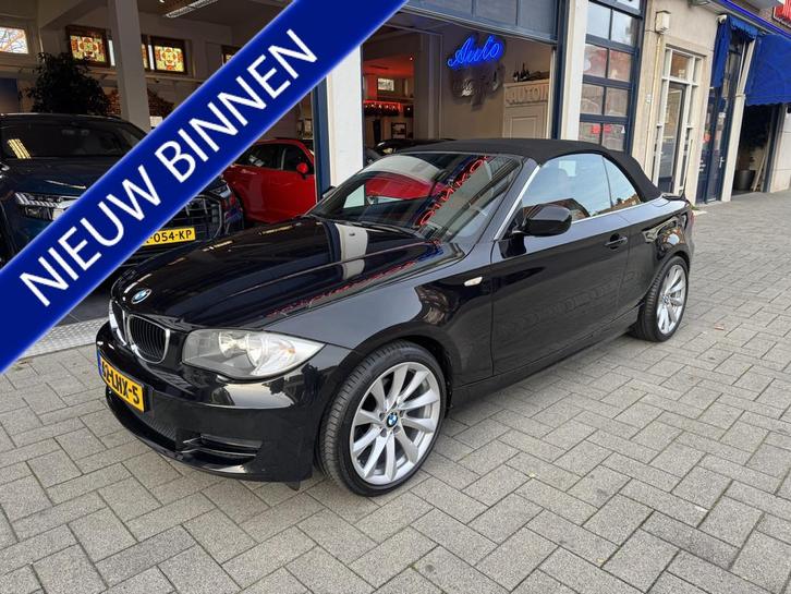 BMW 1 Serie Cabrio 118i High Executive NL AUTO/NIEUW DAK, Auto's, BMW, Bedrijf, Te koop, 1-Serie, ABS, Airbags, Airconditioning