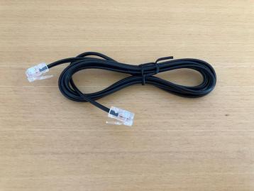 Zwarte telefoonkabel van 1,22 mtr   beschikbaar voor biedingen