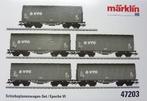 Märklin 47203 Set (5) Schuifhuifwagens VTG, Hobby en Vrije tijd, Modeltreinen | H0, Wisselstroom, Treinset, Nieuw, Ophalen of Verzenden