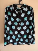 Fabienne Chapot Zwarte blouse met bloemenprint | maat 36, Zwart, Ophalen of Verzenden, Zo goed als nieuw, Fabienne Chapot