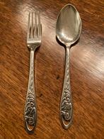 Moeders voor moeders lepel en vork, Antiek en Kunst, Ophalen of Verzenden