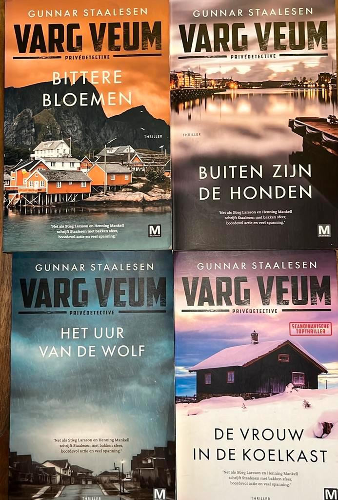 Gunnar Staalesen - Varg Veum - oa bittere bloemen, Boeken, Thrillers, Zo goed als nieuw, Scandinavië, Ophalen of Verzenden