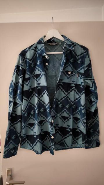 Carhartt blouse/hemd Azteekse print blauw maat Medium beschikbaar voor biedingen