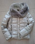 Marc Cain Winterjas N3 (38) Lichtgrijs + Bontsjaal, Maat 38/40 (M), Marc Cain, Verzenden, Zo goed als nieuw