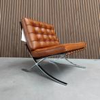 Knoll Barcelona Chair Cognac Relax Venezia, Huis en Inrichting, Fauteuils, Ophalen of Verzenden, Zo goed als nieuw