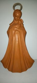 Maria met kind, terracotta beeld, Antiek en Kunst, Ophalen of Verzenden