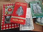 Doosjes oude kerstguirlande tinsel, Diversen, Kerst, Ophalen of Verzenden