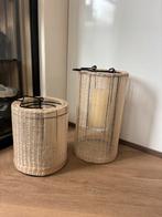 Set van 2 lantaarns, Huis en Inrichting, Woonaccessoires | Kandelaars en Kaarsen, Ophalen, Zo goed als nieuw, Overige materialen