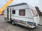 Dethleffs Camper 440 DB 2007; mover cassetteluifel voortent, Caravans en Kamperen, Caravans, Kachel, Bedrijf, Treinzit, Tot en met 4