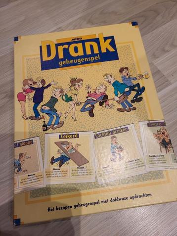 Drank geheugen spel. Doldwaze opdrachten voor vrienden groep beschikbaar voor biedingen