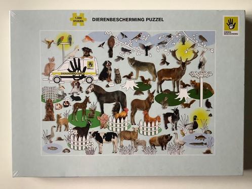 NIEUW puzzel 1000 Dierenbescherming GESEALED dierenambulance, Hobby en Vrije tijd, Denksport en Puzzels, Nieuw, Legpuzzel, 500 t/m 1500 stukjes